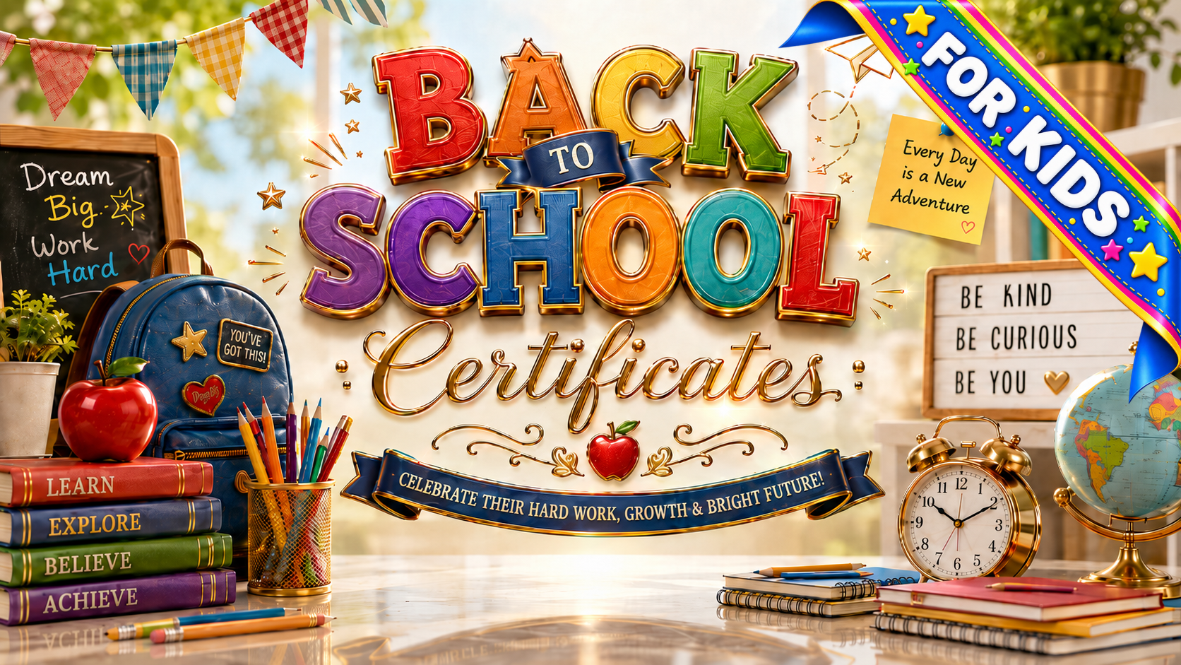 Welcome Back To School Certificates Collection