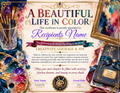 A Beautiful Life In Color Birthday Certificate