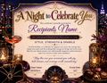 A Night to Celebrate You Birthday Certificate