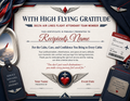 Flight Attendant Team Member Appreciation Certificates