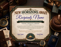 New Horizons Await Birthday Certificate