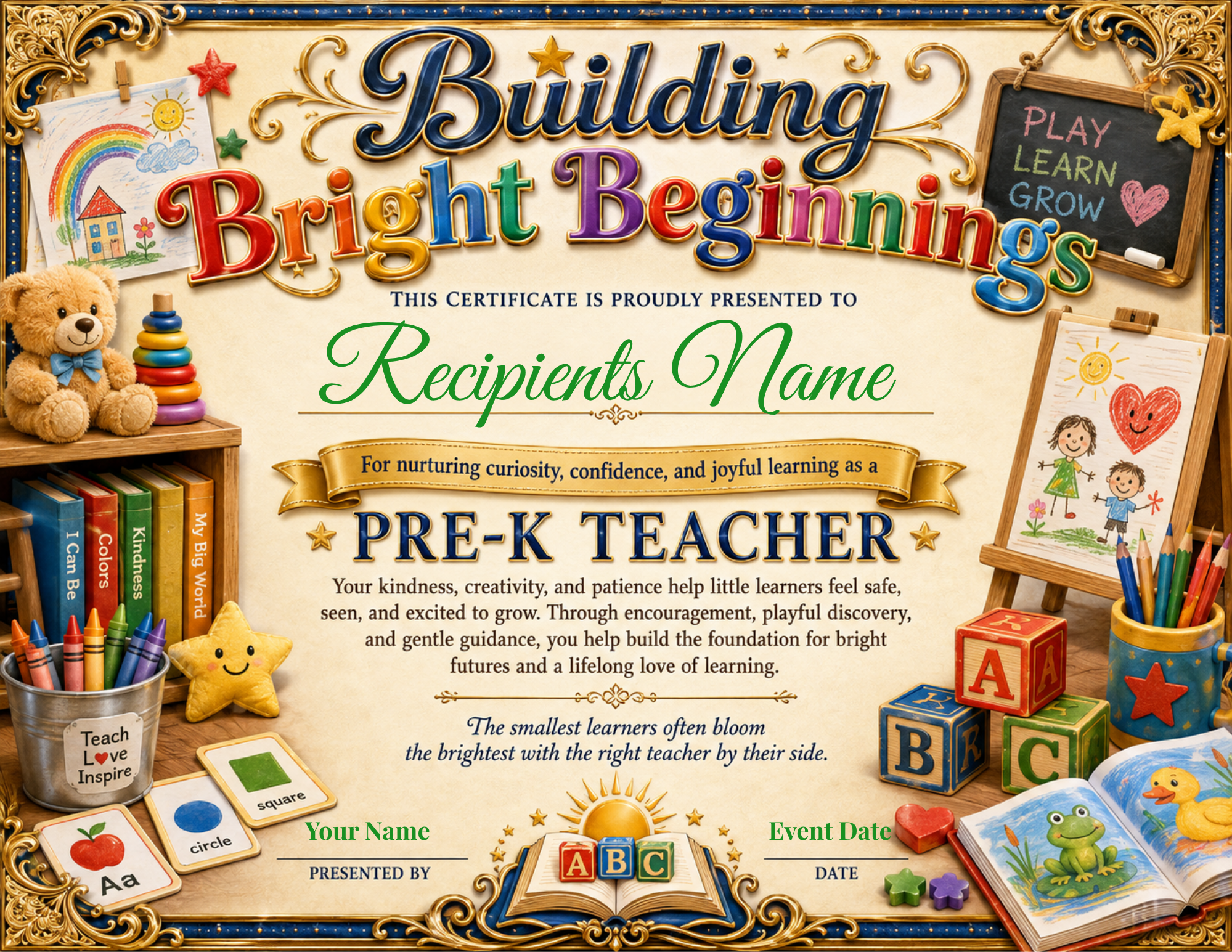 Pre-K Teacher Certificate