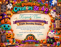 Pumpkin Creators Studio Certificate