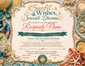 Sunlit Wishes Seaside Dreams Birthday Certificate