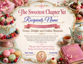 The Sweetest Chapter Yet Birthday Certificate