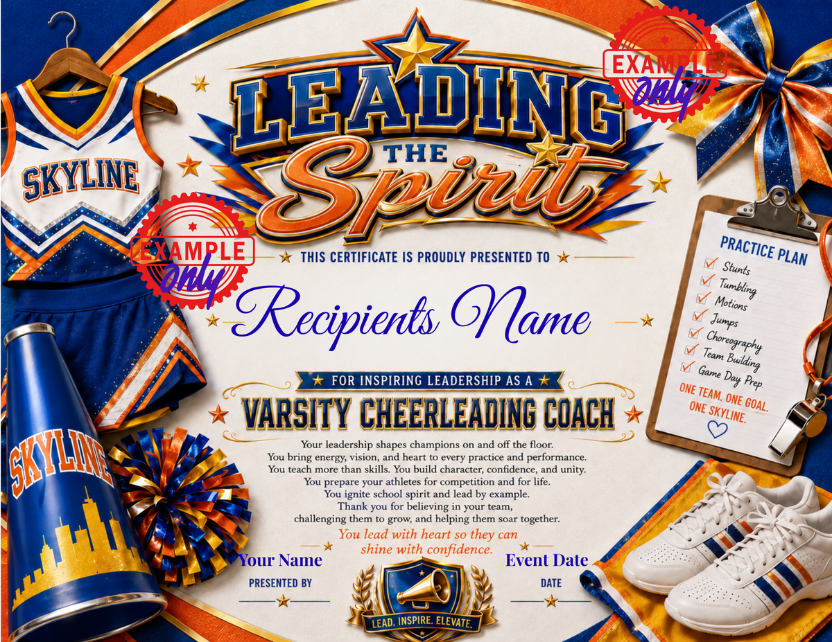 Varsity Cheerleading Coach with Leading the Spirit