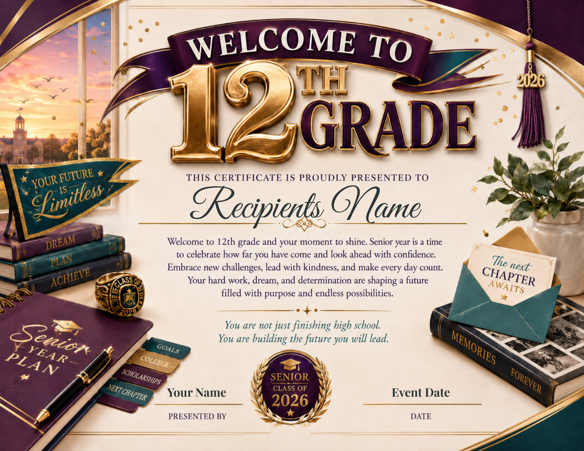 Welcome to 12th Grade Certificate
